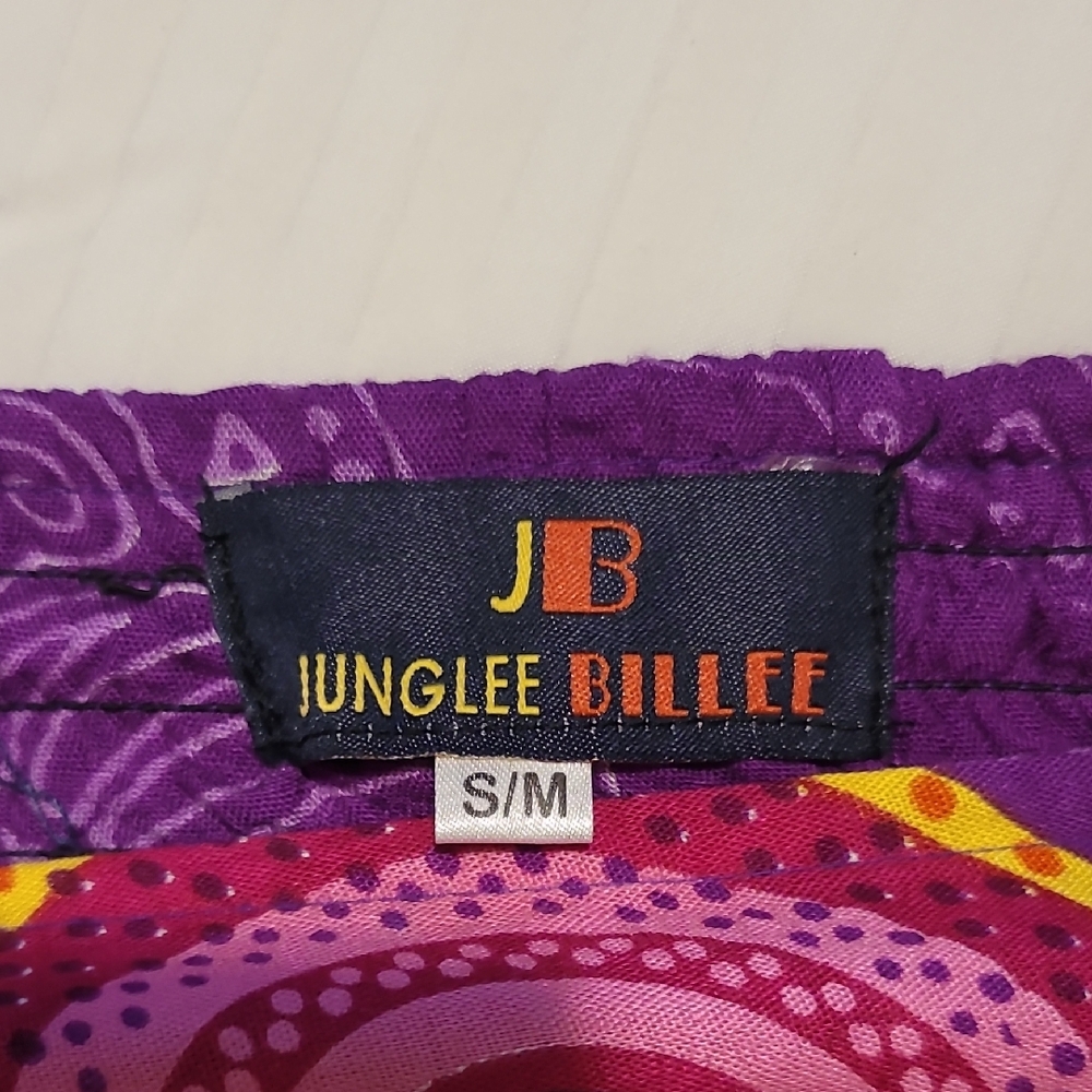 NWT Junglee Billee Purple and Pink Patterned Shorts WITH POCKETS!!    SIZE S/M